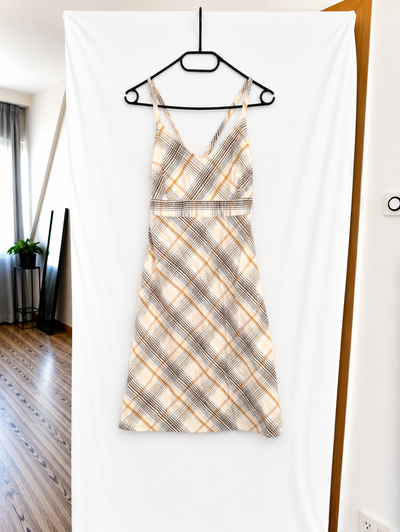 H&M L.O.G.G. Trägerkleid Karo 36