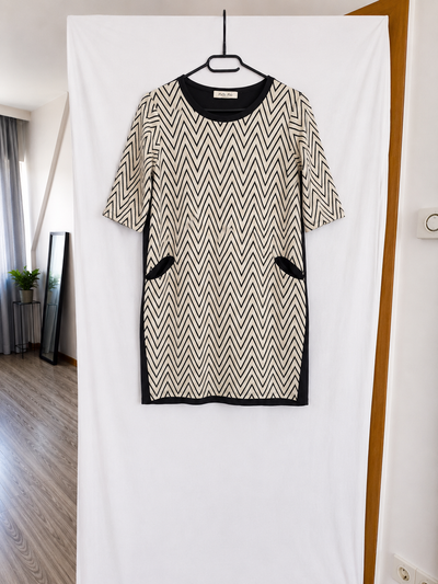 Na-Ni Strickkleid Zickzack 38